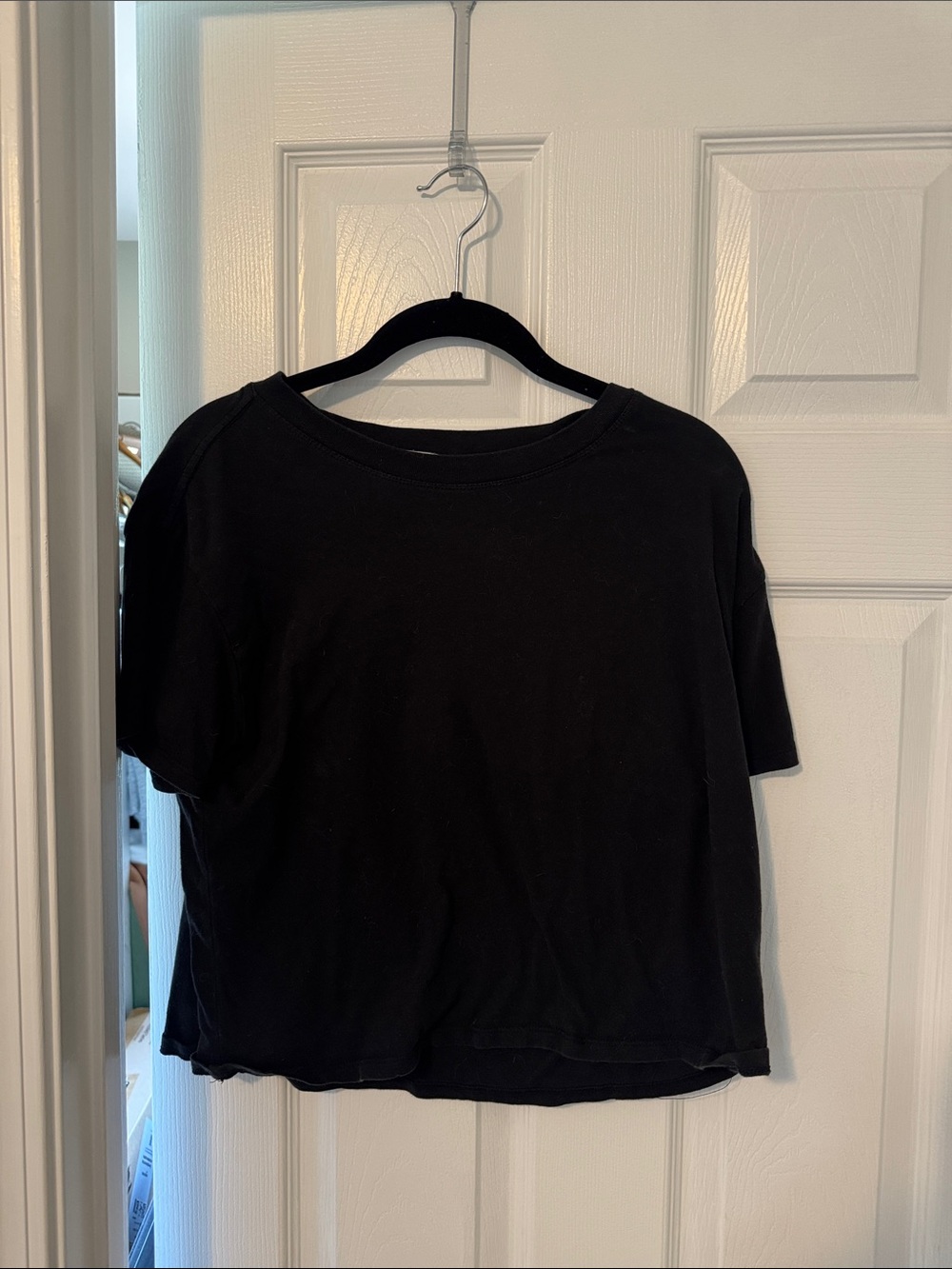 Z Supply Black Boxy Short Sleeve Tee